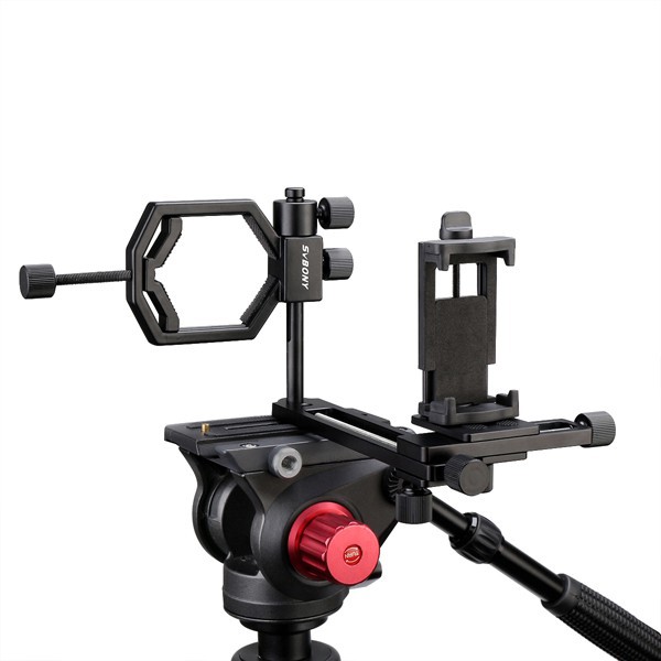 SVBONY SV180 Bộ chuyển đổi Kính viễn vọng Điện thoại Holeder với Nền tảng Micro-motion và Điều chỉnh Cần gạt Giá đỡ