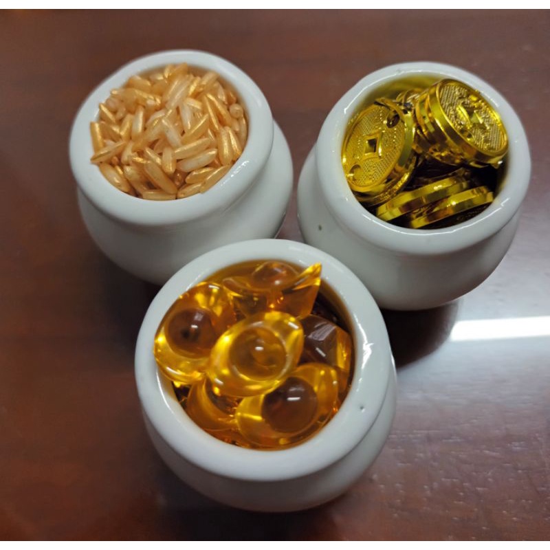 Hủ bát tụ bảo bồn kim nguyên bảo pha lê chiêu tài lộc