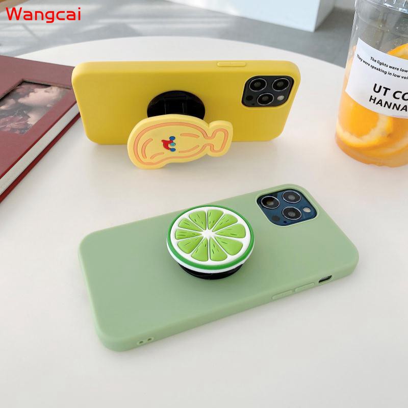 Ốp Điện Thoại Mềm Họa Tiết Trái Cây Đơn Giản Có Giá Đứng Cho iPhone 7 8 6 6s Plus