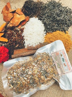 Đai quấn muối chườm bụng