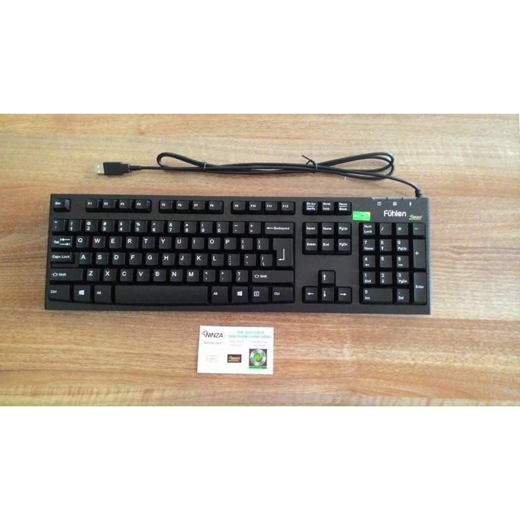Bộ chuột và bàn phím có dây Fuhlen L411 + L102 - Tem Ninza chính hãng - Bảo hành 24 tháng | BigBuy360 - bigbuy360.vn