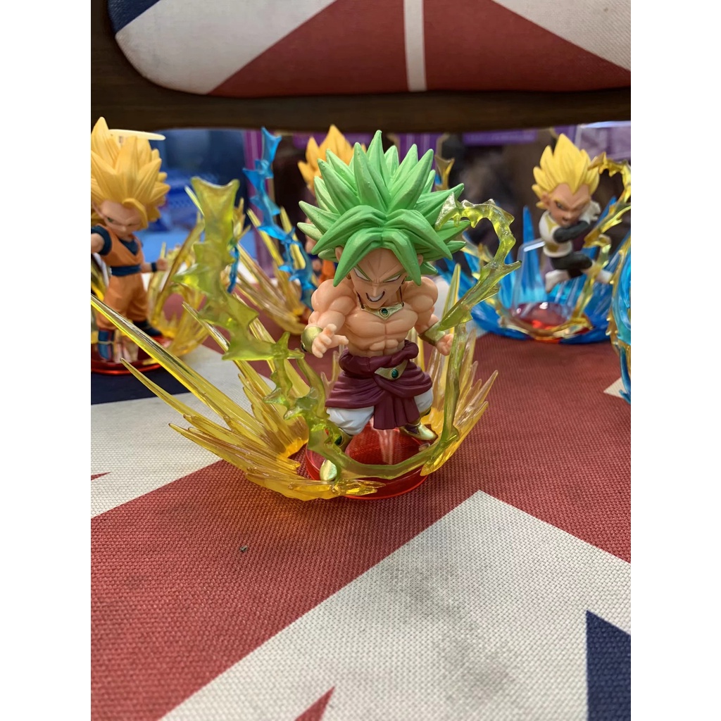 Mô hình Dragon Ball chibi nhân vật 7 Viên Ngọc Rồng Songoku kèm sóng năng lượng đẹp mắt
