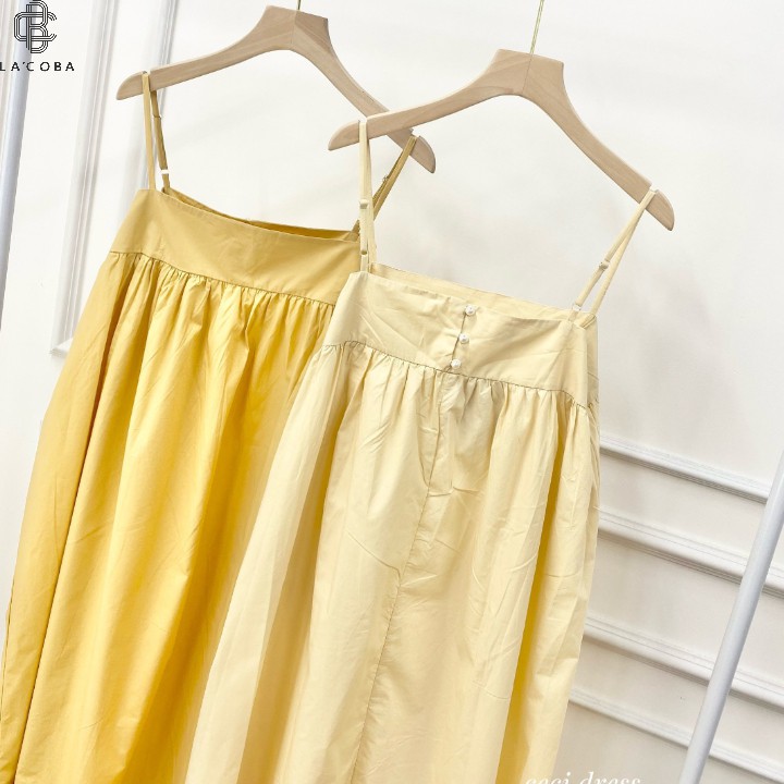 Váy Maxi Dáng Babydoll Hai Dây 😍FREESHIP😍 Đầm Maxi 4 Màu Thời Trang Cao Cấp LA'COBA