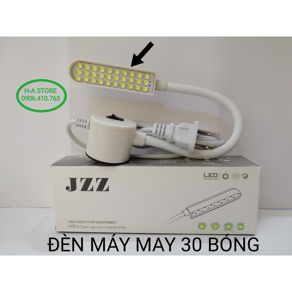 Đèn LED máy may JZZ 30 bóng / 20 bóng có nam châm hít ánh sáng trắng