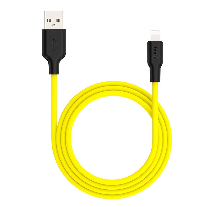 [IP-Micro-TypeC]Cáp Sạc Hoco X21 Plus Dây Silicon Mềm Dẻo Chống Cháy Dài 1M-2M