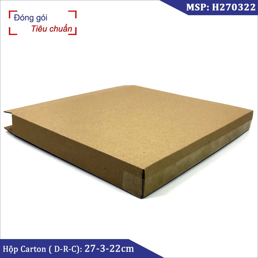 22x3x27 cm - Hộp Bìa Carton đóng hàng