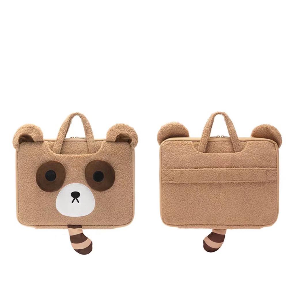 Túi đựng máy tính xách tay 13.3/ 14.1/ 15.6 inch hình gấu teddy phong cách dễ thương