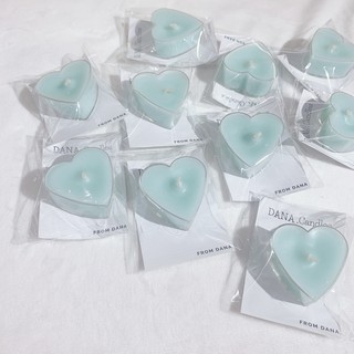 Nến viên tealight thơm phòng tinh dầu thiên nhiên - Hình trái tim - Dana Candle
