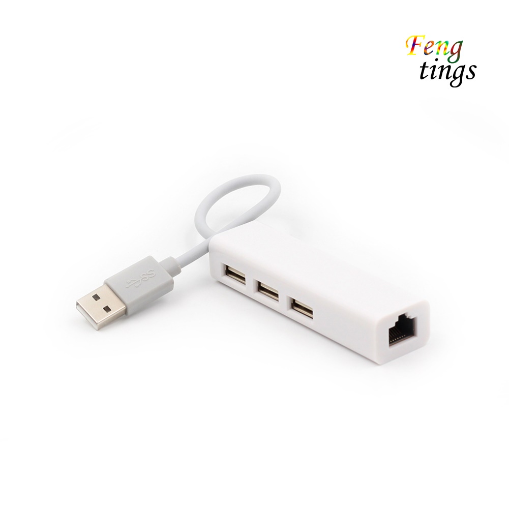 Bộ Chia Mạng Lan Rj45 3 Cổng Usb / Type-C 3 Usb2.0