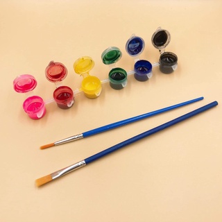Bộ Khay Đựng Màu 5ml, 2 Cọ Cơ Bản
