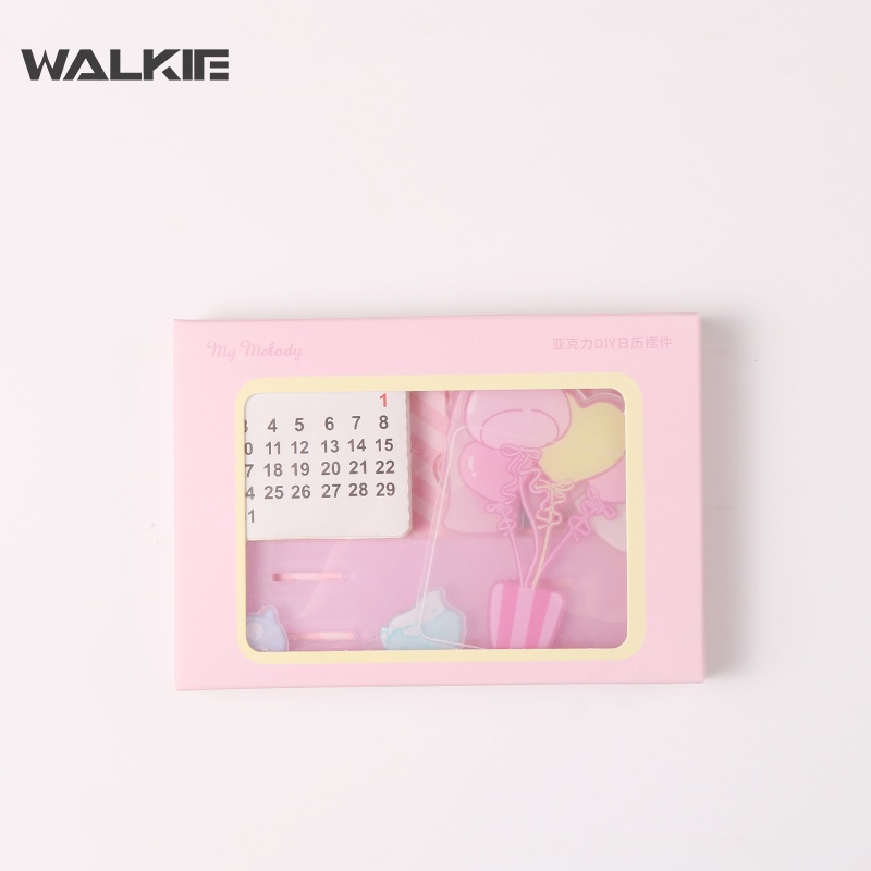 Lịch Để Bàn Diy Hình Cô Gái Anime Kuromi My Melody Cinnamoroll Dễ Thương