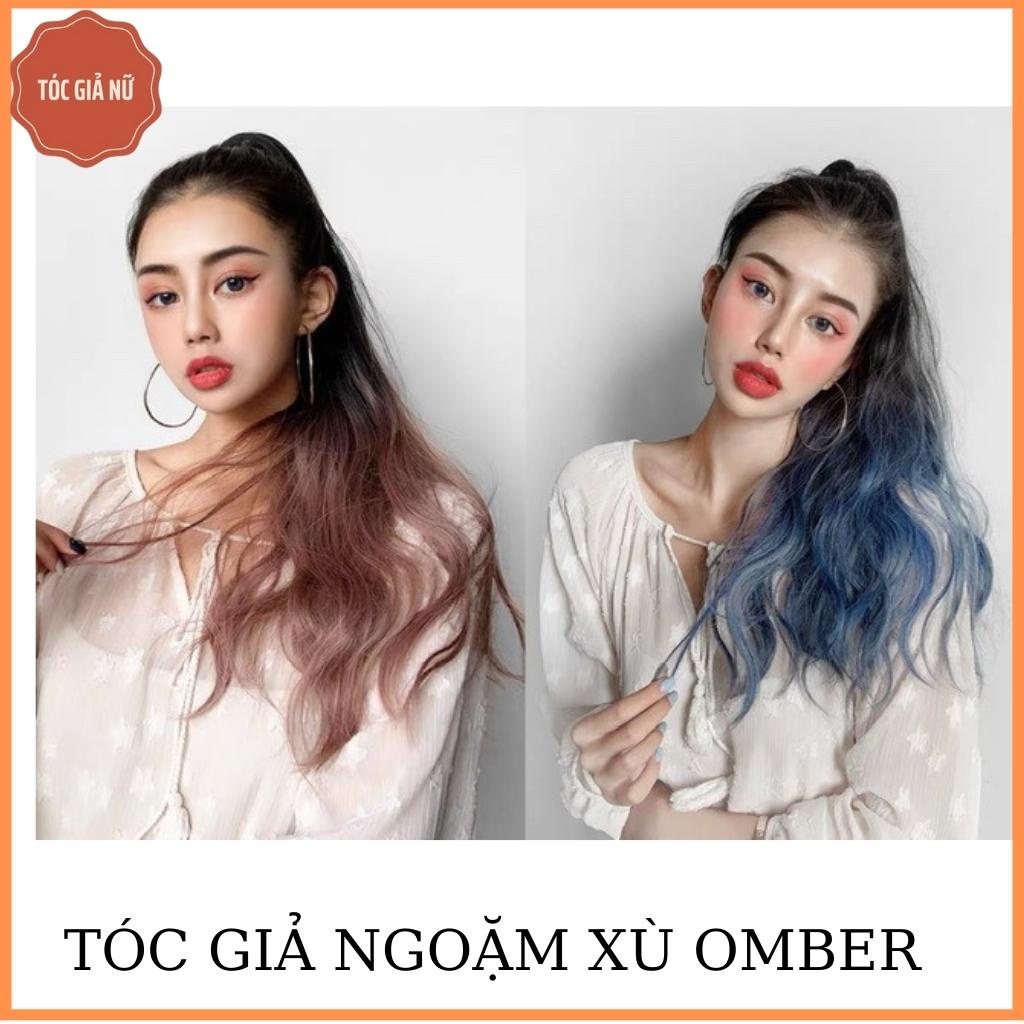 Tóc giả kẹp ngoặm xù dợn sóng n42, loaị dày cao cấp