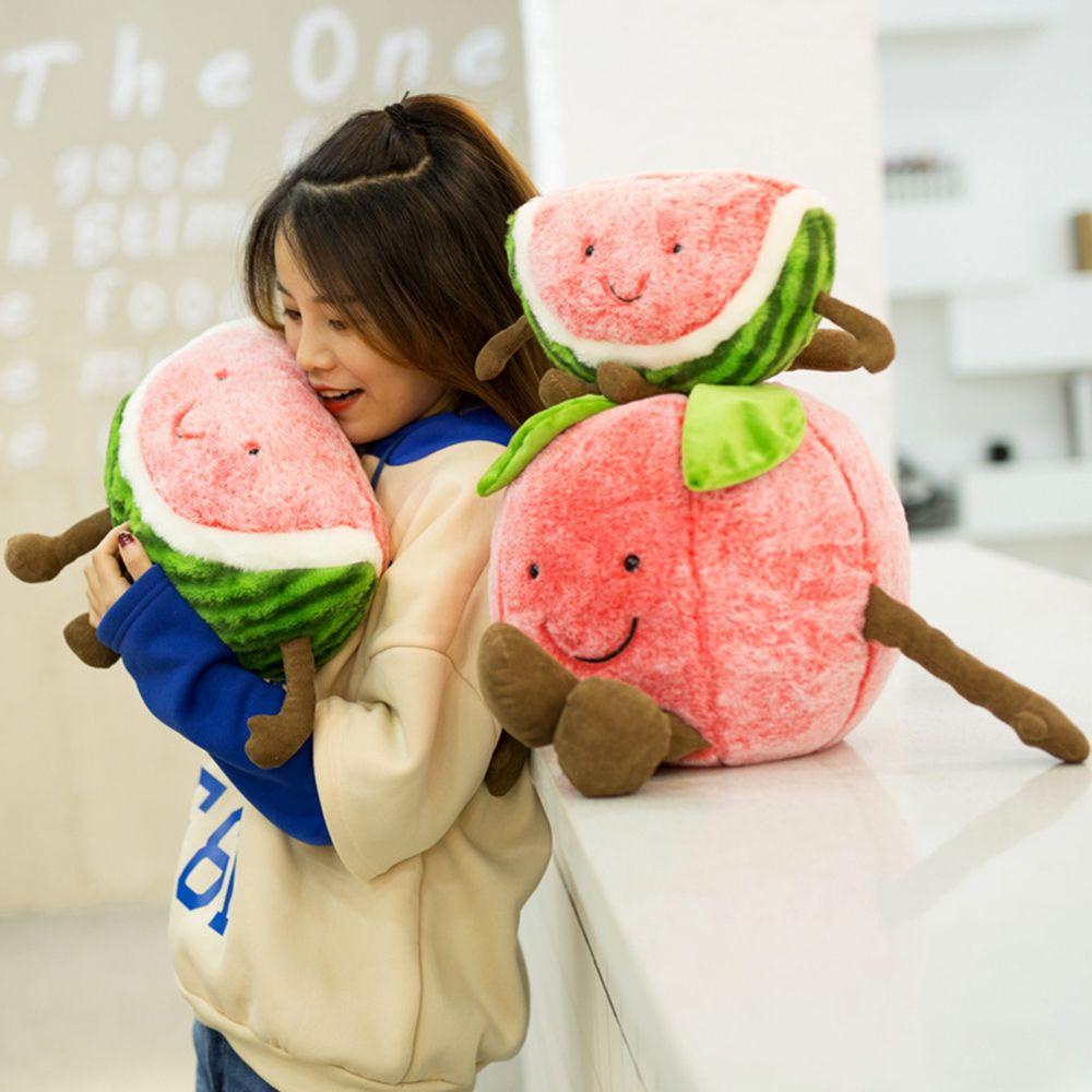 UPSTOP Gối Nhồi Bông Hình Miếng Dưa Hấu Dễ Thương 30cm