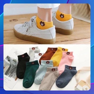 Tất gấu nữ cổ ngắn đủ màu chất đẹp
