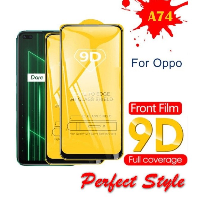 Cường Lực Full màn full keo Oppo A54 / A74 ( tặng keo Chống hở mép )