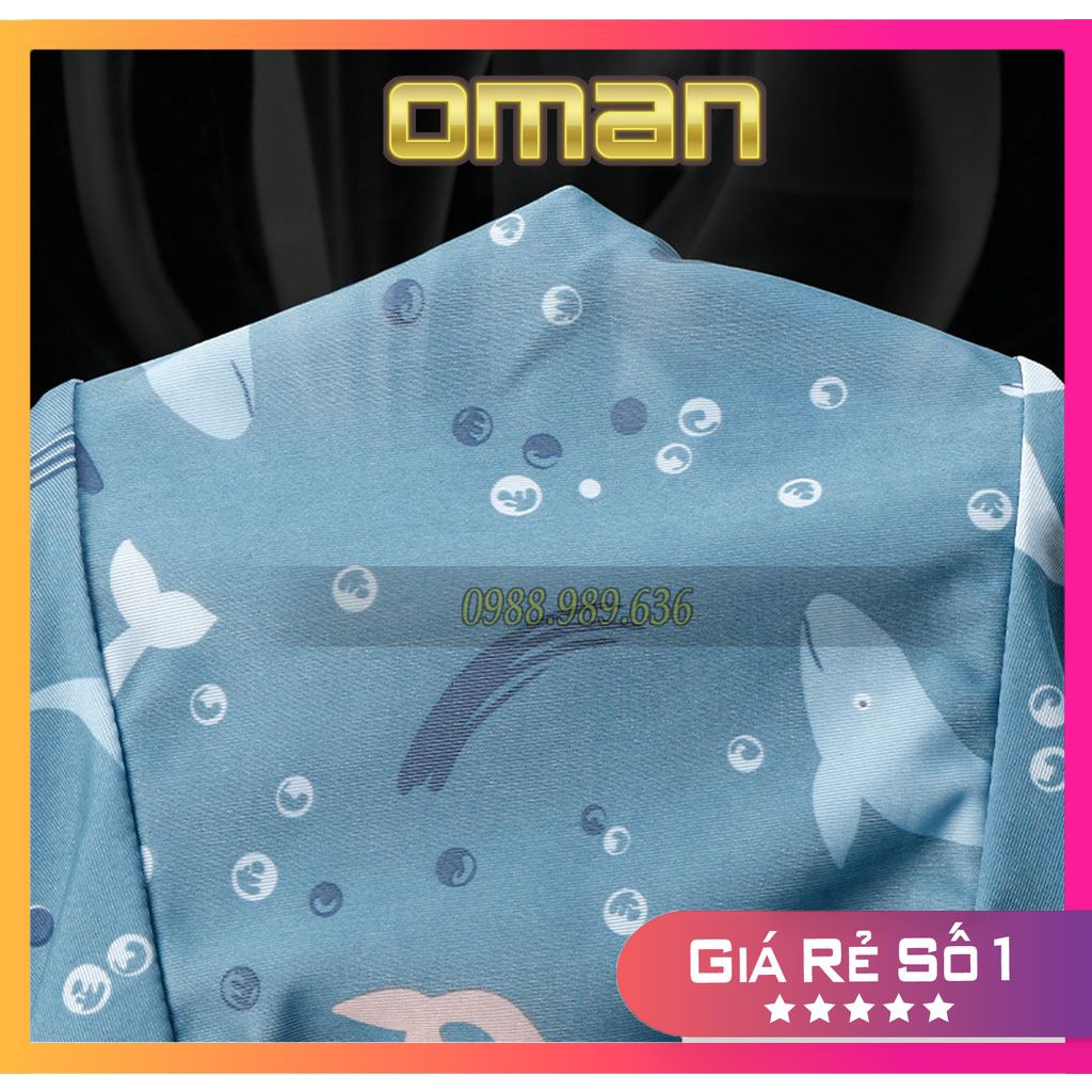 Quần lót BOXER nam cá heo xanh vải lụa băng tự nhiên 100% thoáng khí,co giãn cao cấp