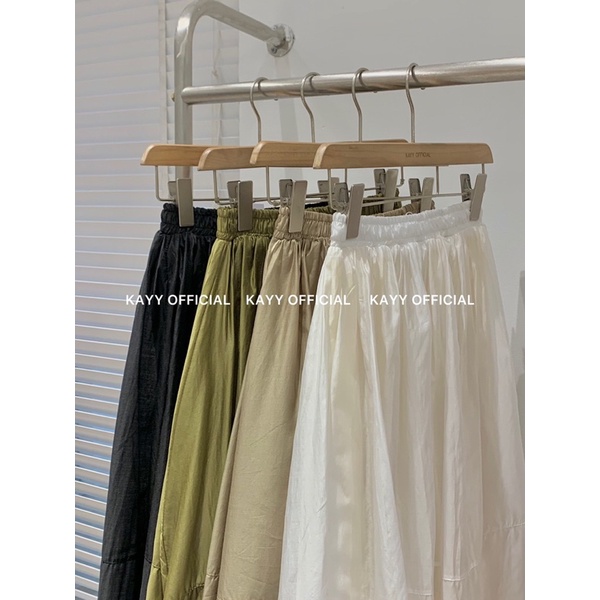 KAYY. Chân váy voan bồng nhiều màu dáng dài - Cv8938