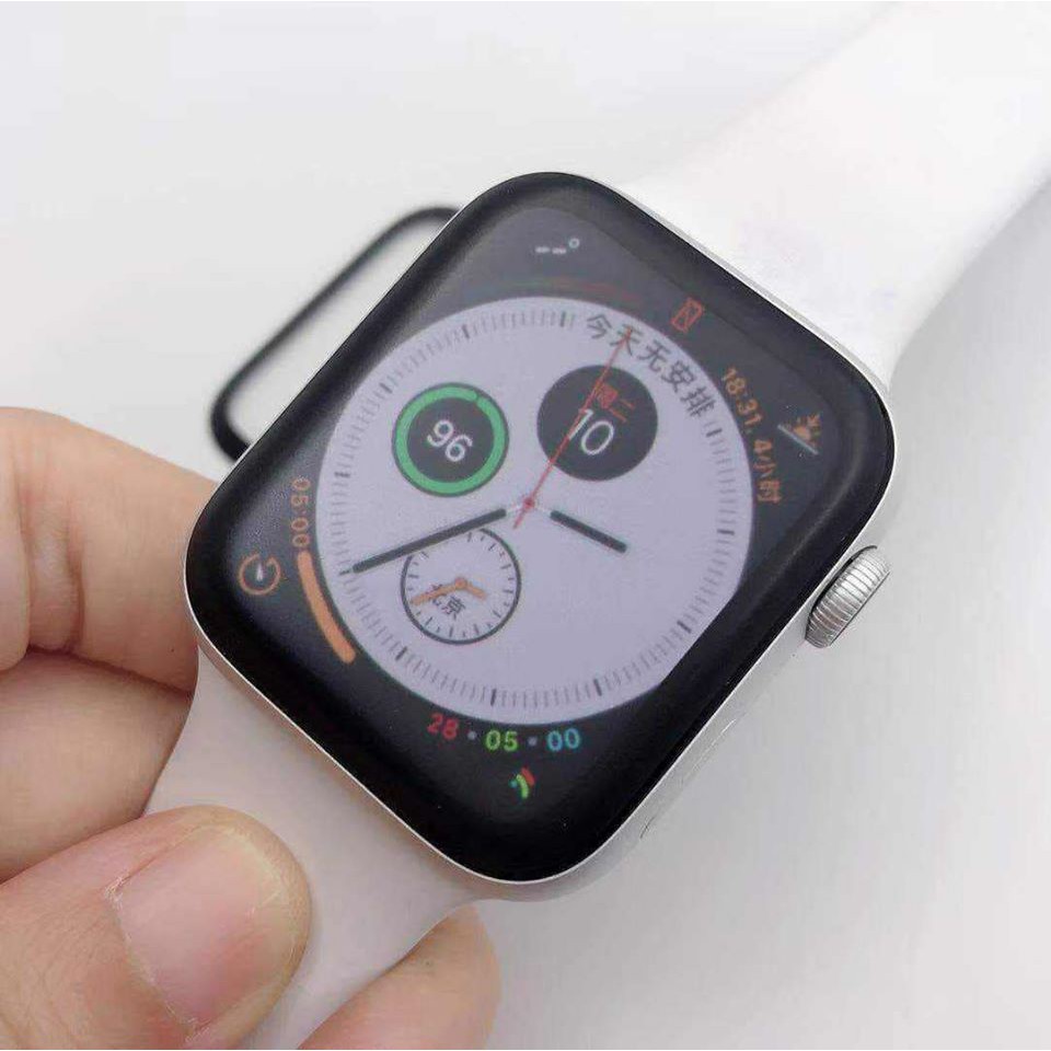 Cường lực Apple Watch nhám full màn chống vân tay chính hãng Rockymile size 38/40/42/44 cho đồng hồ thông minh T500/W26