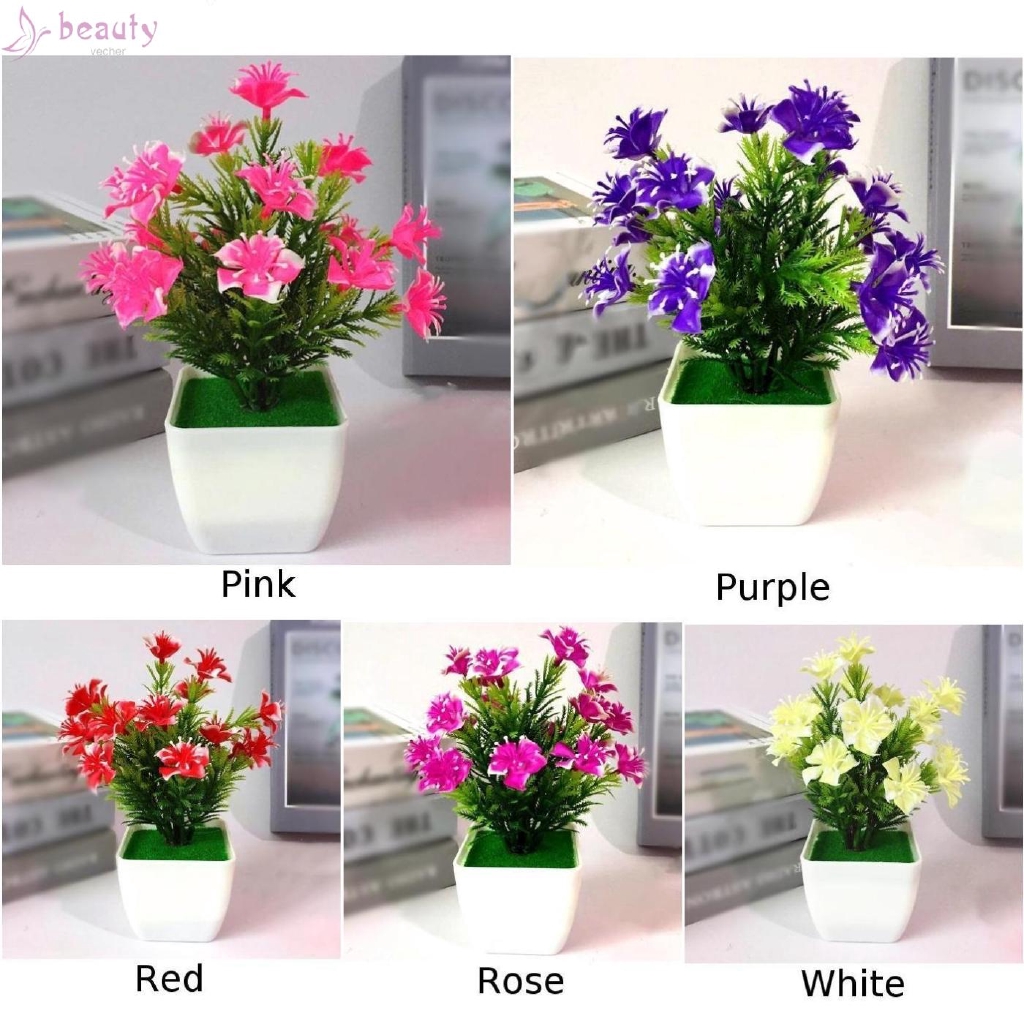 Artificial Bonsai Party Wedding Potted Craft Flower Plant Home Office Decoration Hotel Fake Simulated Mini 2019