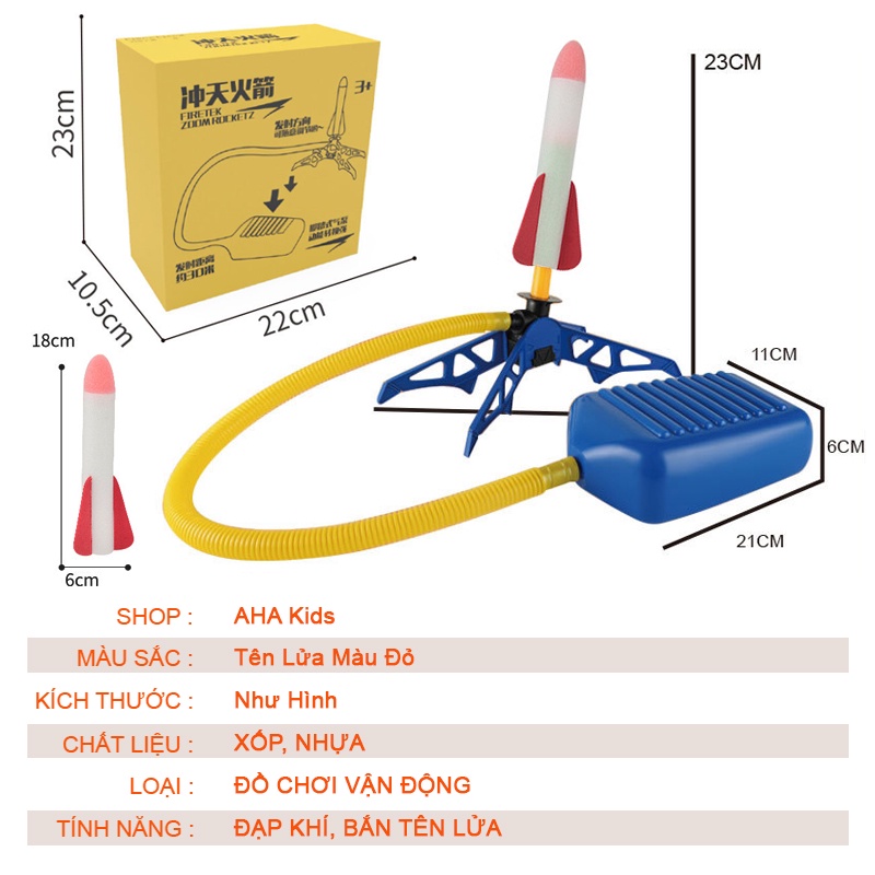Súng Bắn Xốp Mềm Có Led Nhấp Nháy, Đồ Chơi Trẻ Em, Vận Động Cho Bé Trai Sky Cannon