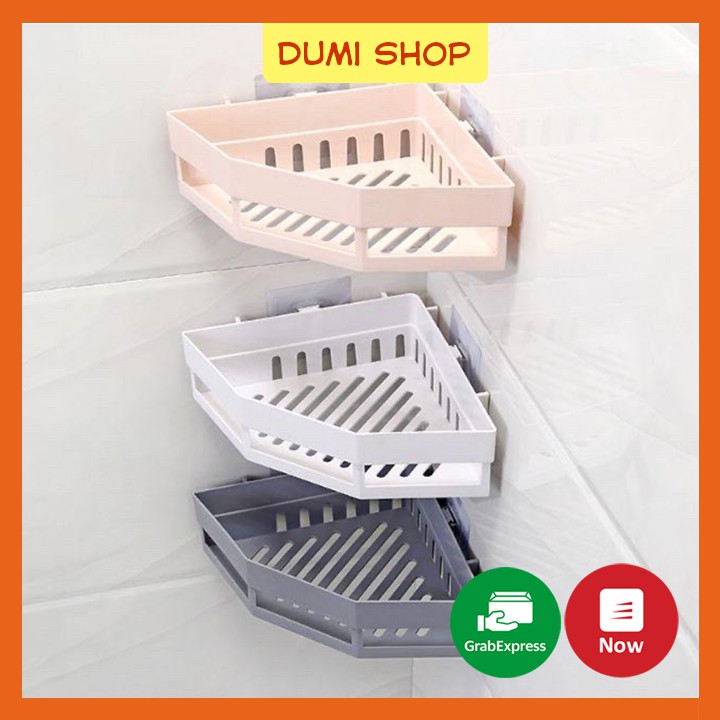 Kệ Góc Chất Liêu Nhựa Cao Cấp Cho Phòng Tắm Phòng Bếp  - Dumi Shop