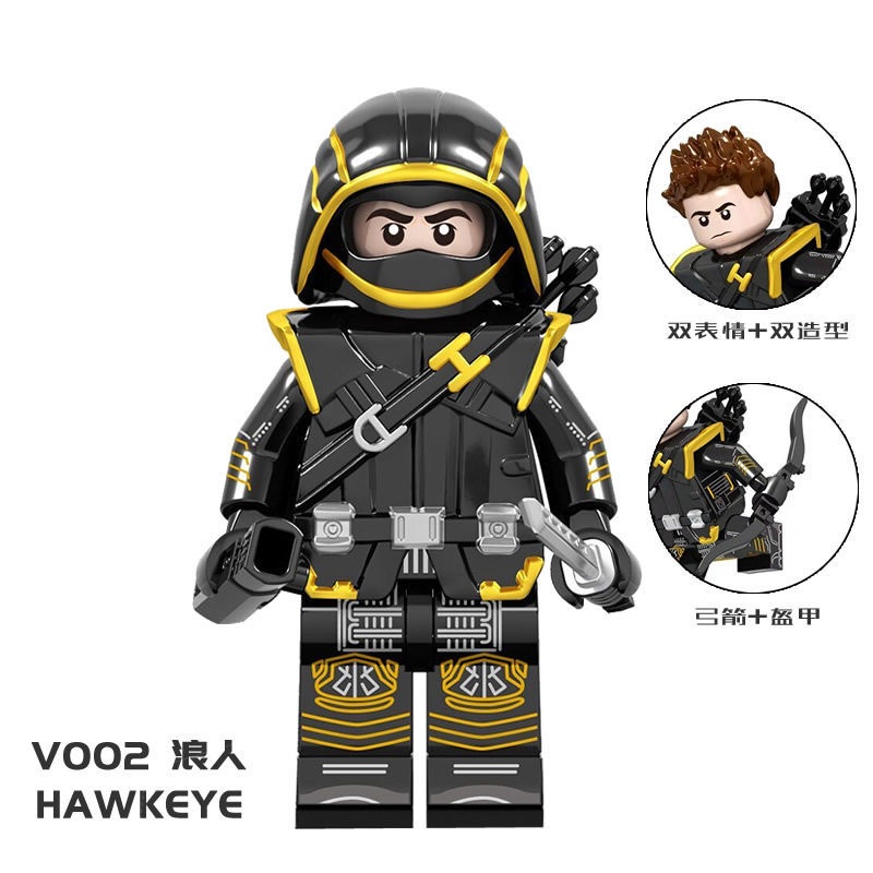 Marvel The Avengers Iron Man Thor Thanos Spider Man Building Blocks Đồ chơi nhân vật nhỏ