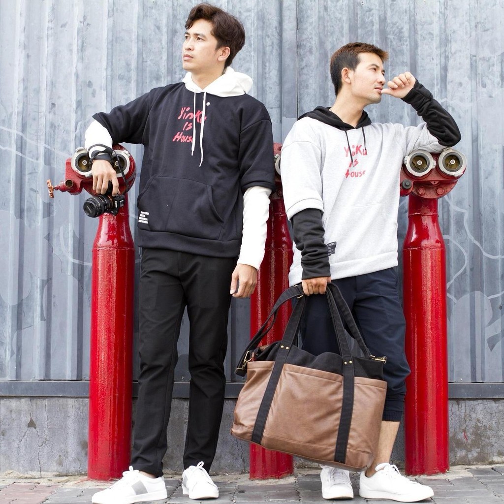 Áo khoác hoodie nam phong cách Hàn Quốc sành điệu