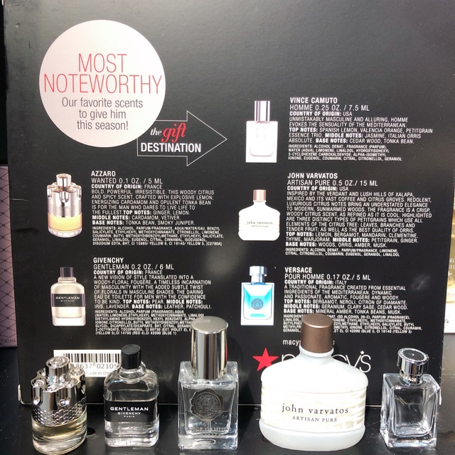 Set nước hoa nam Macys