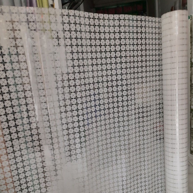 Giấy Dán Kính Kẻ Ô Vuông, Decal Dán Kính Kẻ Ô, Giấy Kính Trang Trí