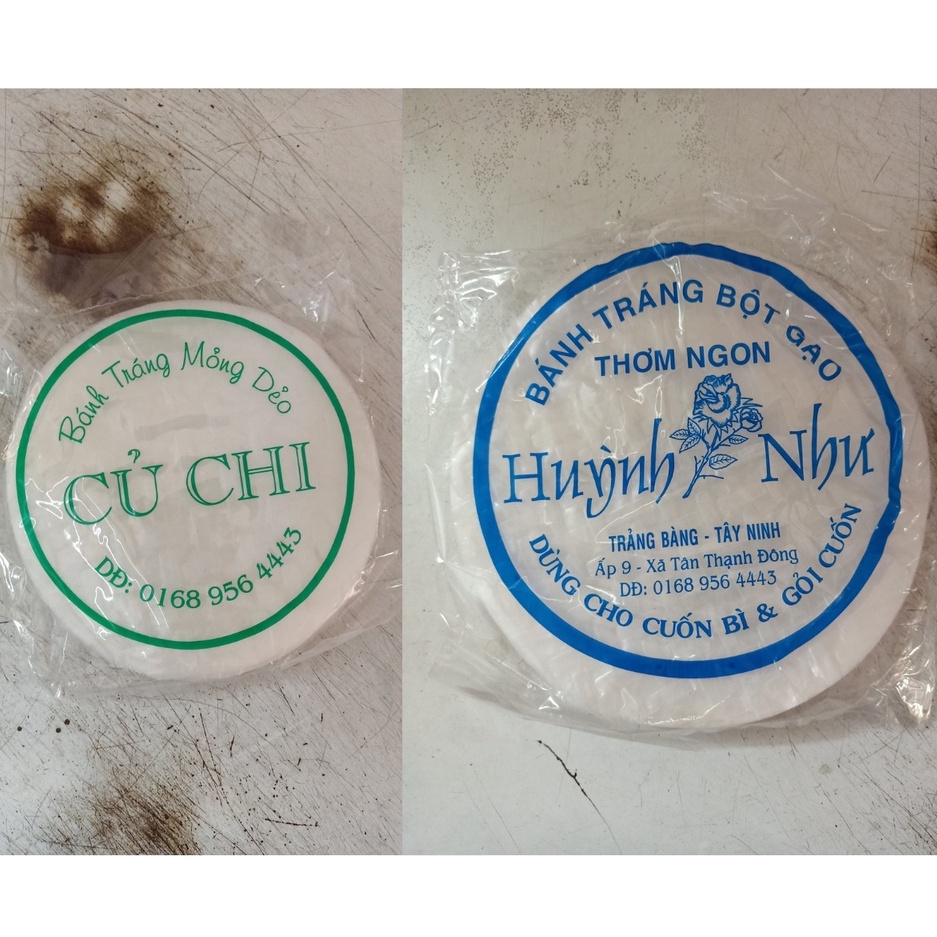 Bánh tráng mỏng dẻo củ chi