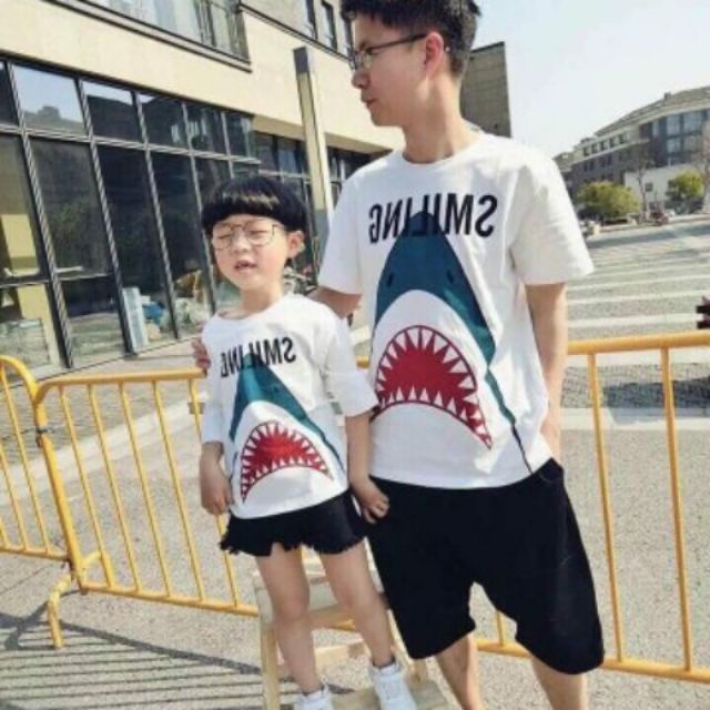 BÁN LẺ - Áo phông gia đình cá mập