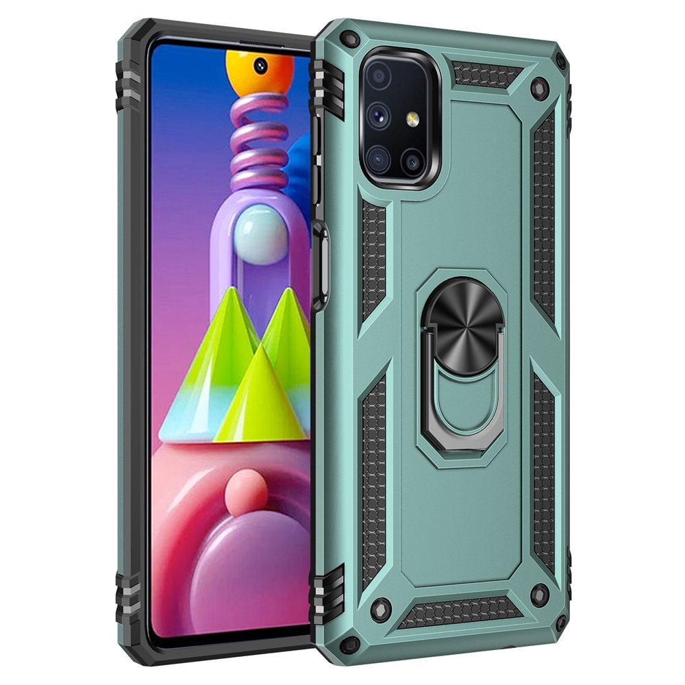 Ốp điện thoại thời trang chống sốc có vòng móc ngón tay thích hợp cho Samsung Galaxy M51