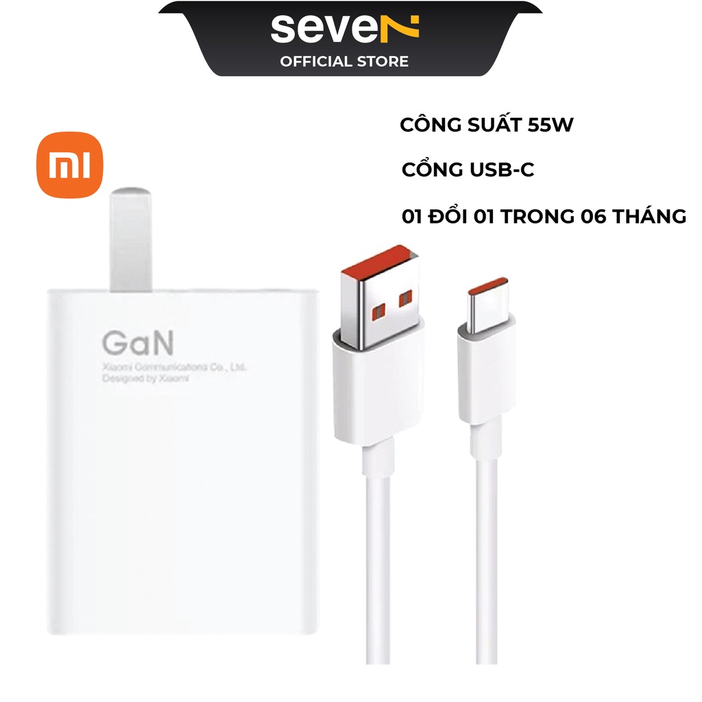 Bộ sạc nhanh 55W Xiaomi Chính Hãng