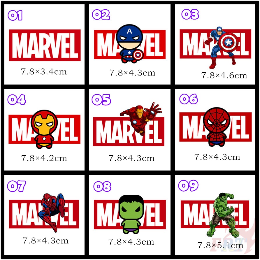 ◆ Miếng Dán Trang Trí Tường Hình Siêu Anh Hùng ◆ 1 Sticker Dán Ủi Với Thiết Kế Đẹp Mắt