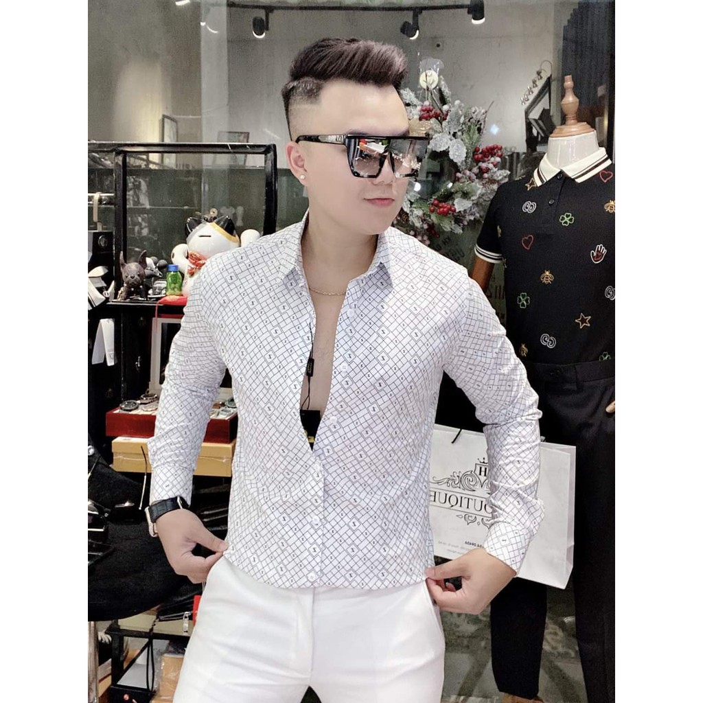 Áo Sơ Mi Cao Cấp Mới Ra Sành Điệu Hot Trends Giới Trẻ 3D Lụa Nhung Dành Cho Các Cặp Đôi Nam Nữ Mina-Fashion Nhiều Màu