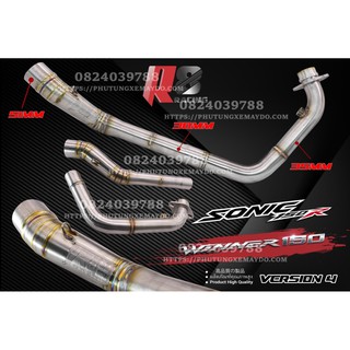 Cổ Pô 2 Khúc  Winner Sonic Rs150   28 32 35 Độ Version 4
