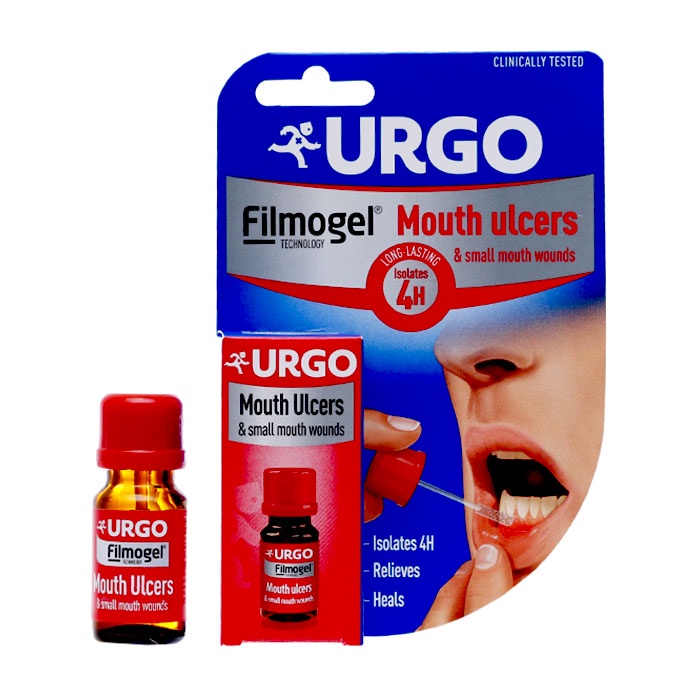 [Hỏa Tốc Q10] Gel hỗ trợ giảm loét miệng Urgo Mouth Ulcers (Hộp 1 lọ 6ml)
