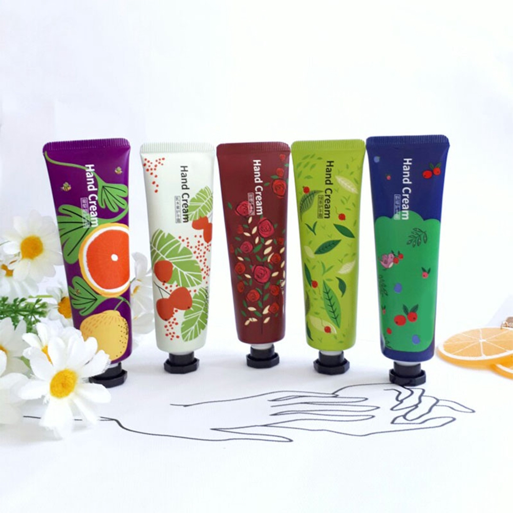 BIOAQUA 5pcs Hand Cream Plant Fragrance Moisturizing Travel Hand Cream Set