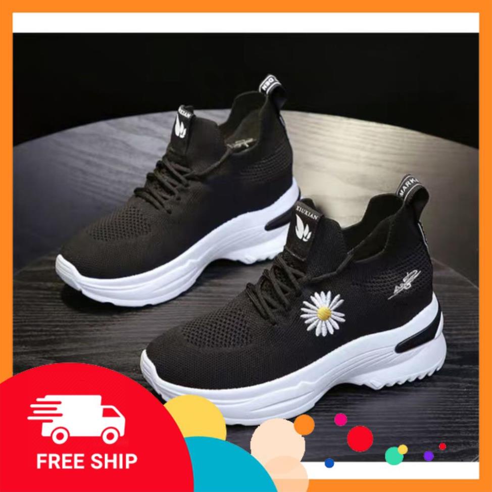 (Mẫu mới) Giày bata thể thao đế độn 7P hoa cúc - Siêu xinh siêu đẹp ' , ) ˢ : ' . ! . &