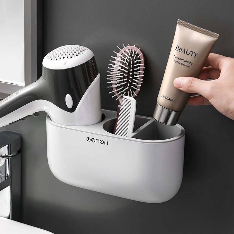 Giá Đỡ Máy Sấy Tóc OENON, Kệ Treo Máy Sấy Tóc Gắn Tường Kệ Nhà Tắm Đựng Đồ Thông Minh Tiện Lợi