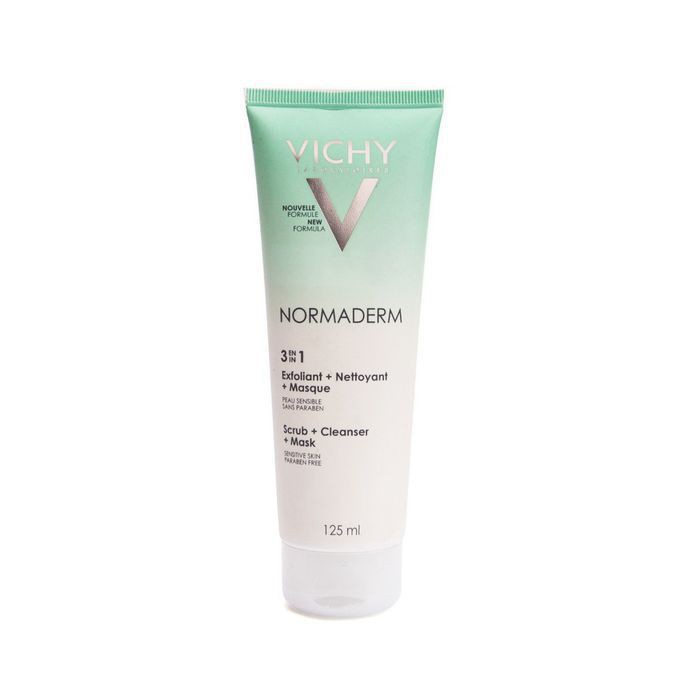 Kem & Mặt Nạ Tẩy Tế Bào Chết Vichy Normaderm 3 in 1 Scrub + Cleanser + Mask 3 Trong 1 125ml