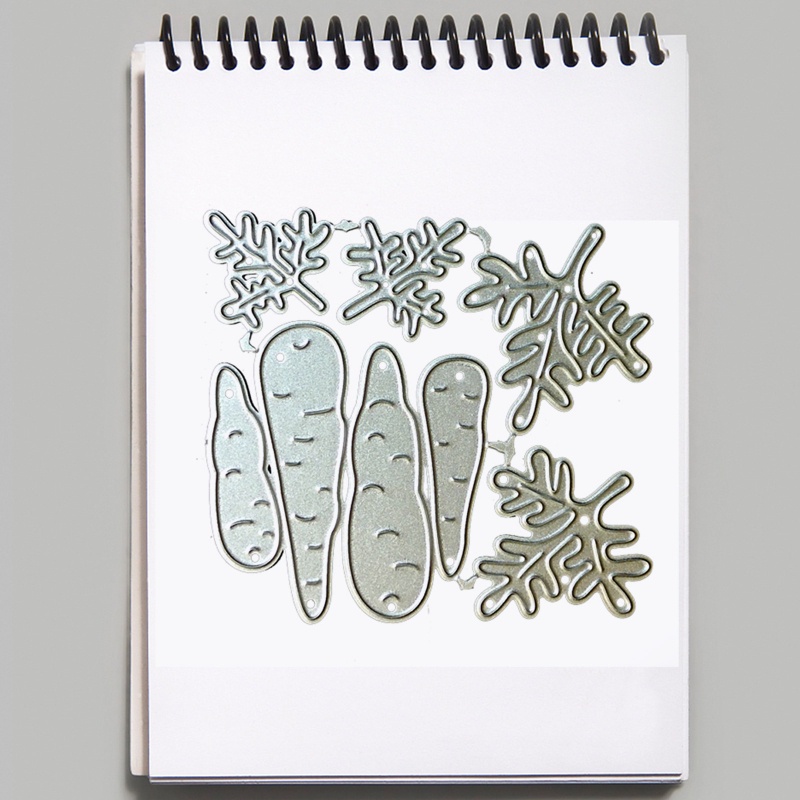 Khuôn Cắt Giấy Kim Loại Hình Củ Cà Rốt Dễ Thương