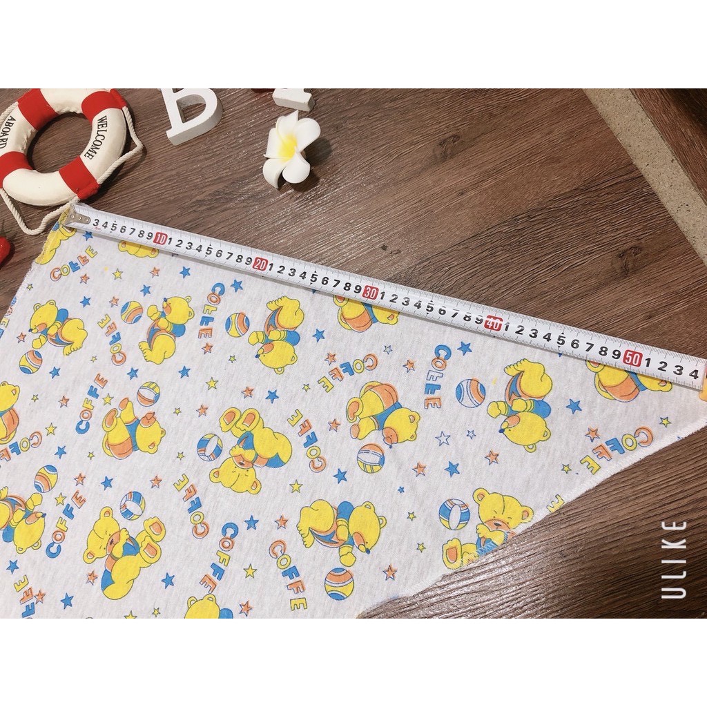 Set 10 chiếc tã chéo cho bé sơ sinh vải cotton KT 45x55cm - L6