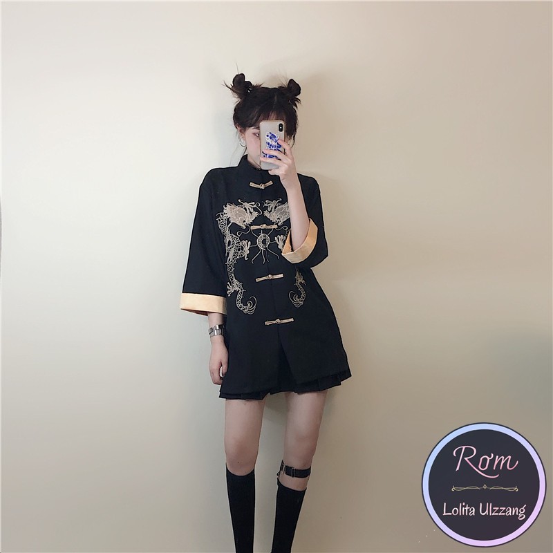 ❣ | Sẵn |Áo sườn xám cách tân cô gái trung hoa lolita ulzzang