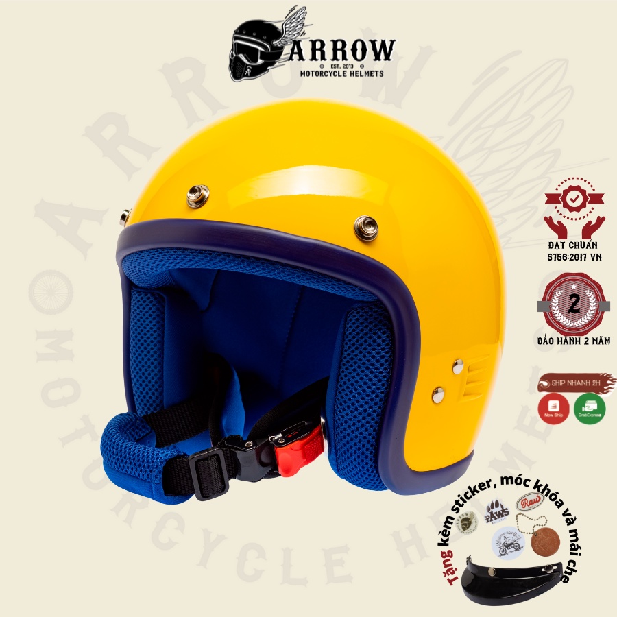 Mũ bảo hiểm trẻ em Raws mini nhập khẩu Thái Lan, chuẩn chất lượng an toàn Arrow