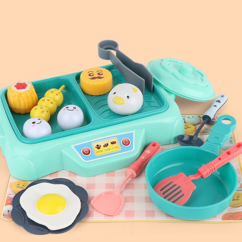 Bộ đồ chơi nấu ăn cho bé 16 món có bếp