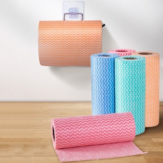 Mua Combo 5 cuộn khăn lau đa năng vệ sinh chén đĩa bàn ghế bằng vải có thể tái sử dụng