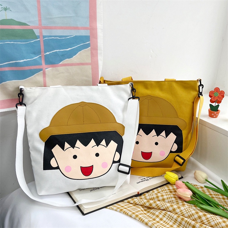 Túi Đeo Chéo Một Bên Vai Bằng Vải Canvas Đa Chức Năng Dành Cho Học Sinh Tiểu Học Và Trung Học