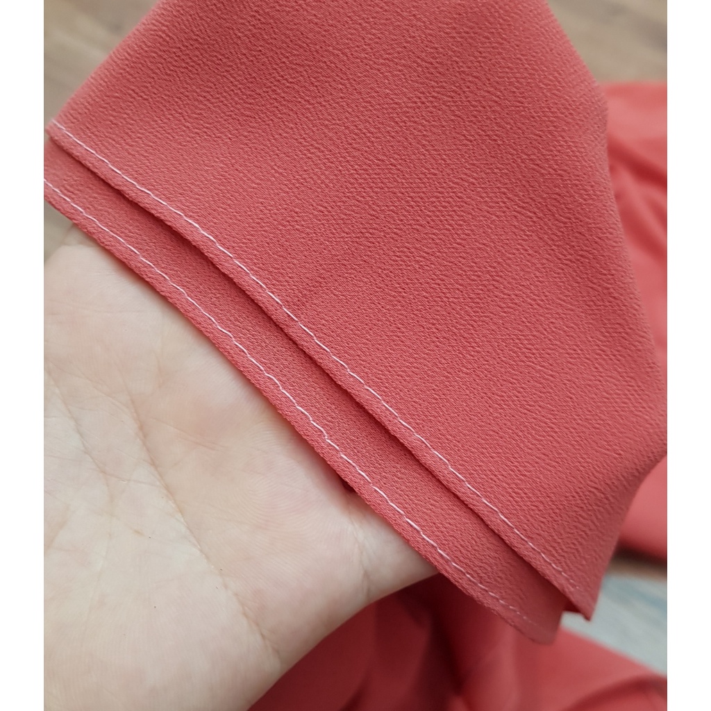 Áo Dài Truyền Thống Vải Chifon 4 Tà Màu Cam - Áo Dài Min | BigBuy360 - bigbuy360.vn