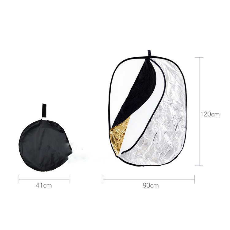 Hắt sáng 5 in 1 hình bầu dục 90 x 120 cm